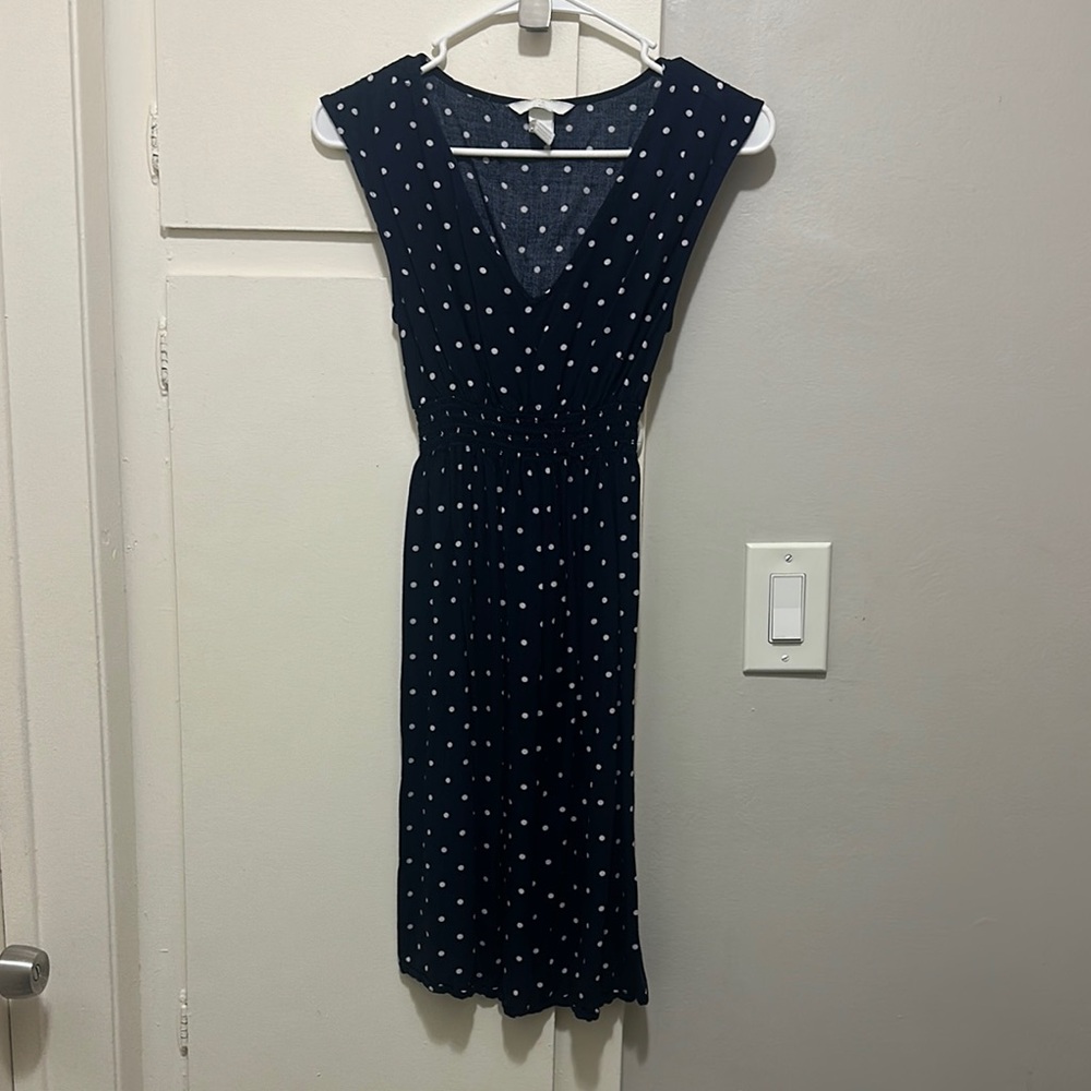 Elegant Black Polka Dot Dress